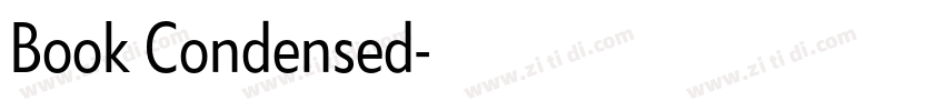 Book Condensed字体转换 Book Condensed字体转换